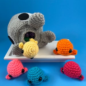NO SEW (except the Eyes) - Whale Surprise Amigurumi Crochet