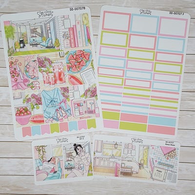 NEW Winter Weekly Sticker Kit Snow Day Winter Stickers Planner Stickers ...