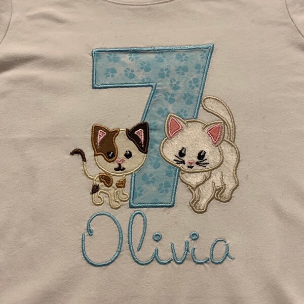 Cat Applique Design - 3 SIZES Machine Embroidery File INSTANT DOWNLOAD ...