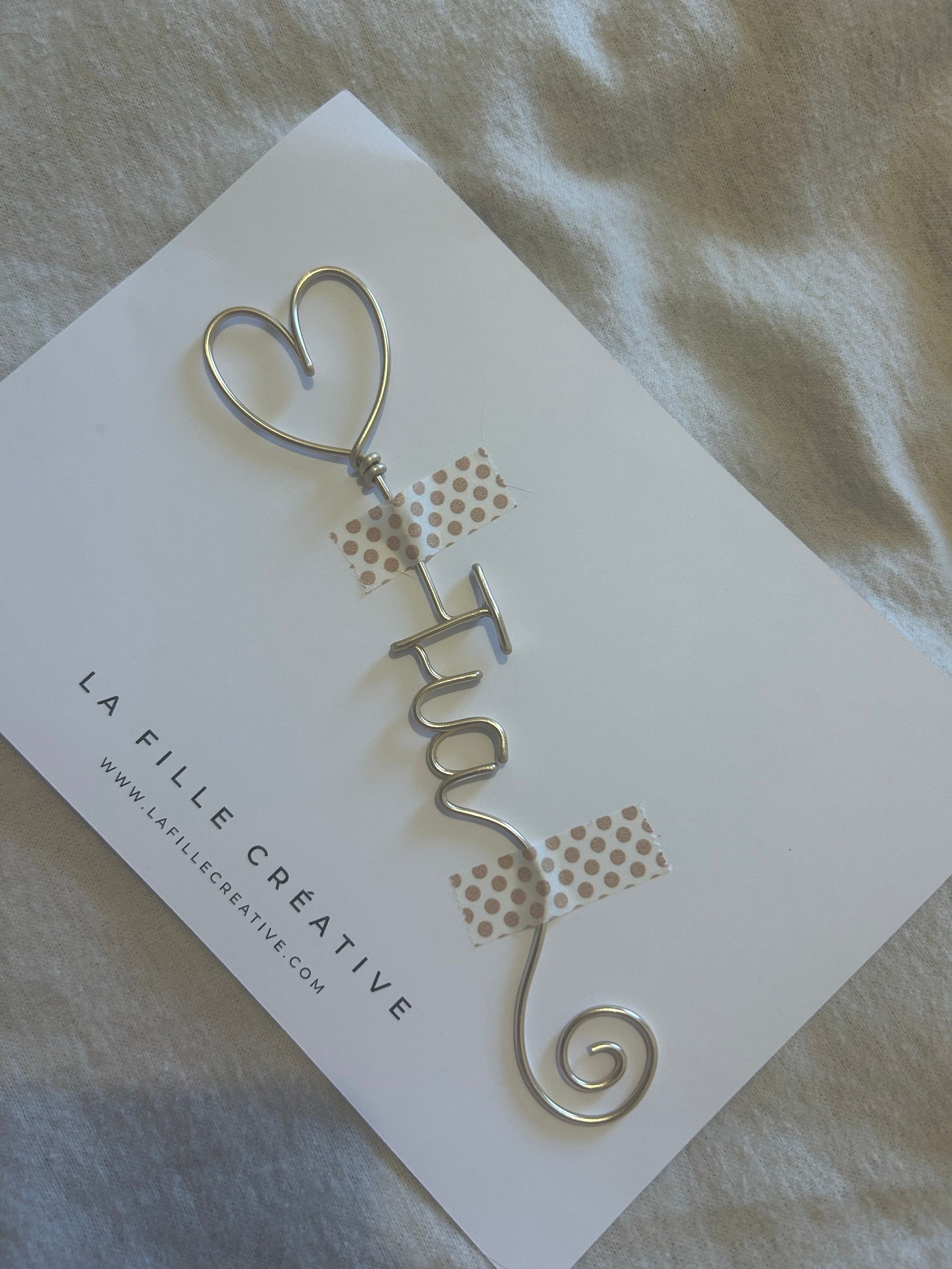 Personalised Bookmark - Wire Name Bookmark - Custom Bookmark Gift - Planner Marker - Back to School Gift - Teacher Gift - Book Lovers Gift