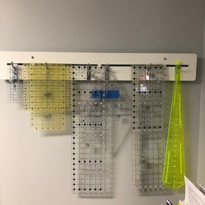 Spot-on Ruler Rack: Efficient Storage of Large Quilt Rulers and Mats in ...