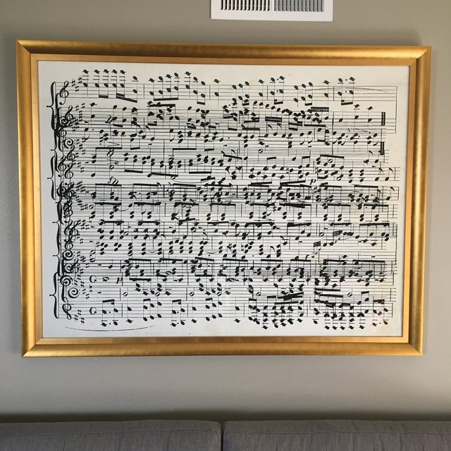 Sheet Music Art : Vintage 1800s Tribute to Music - Sheet Music Art
