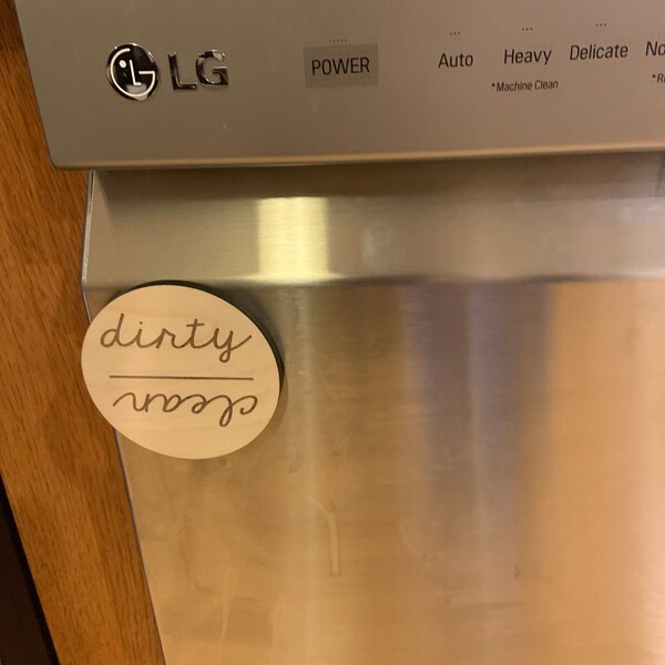 Dishwasher Magnet, Clean Dirty Magnet, Clean Dishes, Dirty Dishes ...
