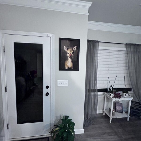 Rudolph [framed Print] Cute Reindeer Decor | Whimsical Christmas ...