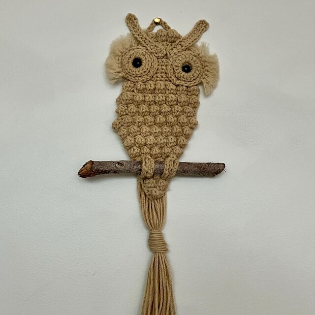 Owl Crochet Pattern - PDF File - Wall Hanging - Etsy