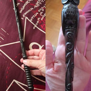手作りの木製魔法の杖 – 魔女の杖ディスプレイ | ハロウィン、誕生日