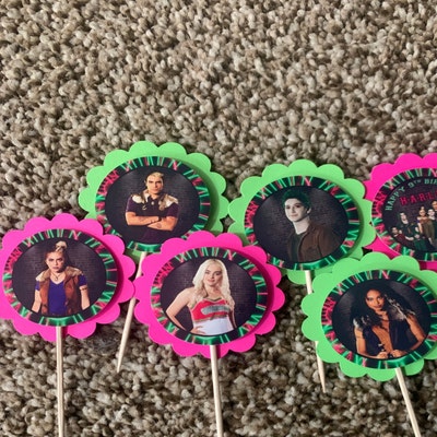 Personalized Disney Zombies 2 Birthday Cupcake Toppers 2 - Etsy
