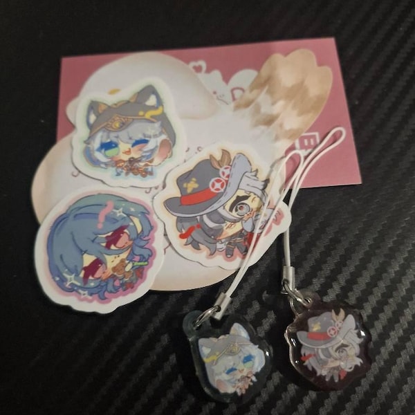 Honkai Star Rail Mini Keychains, HSR Phone Straps Charms, One Inch ...