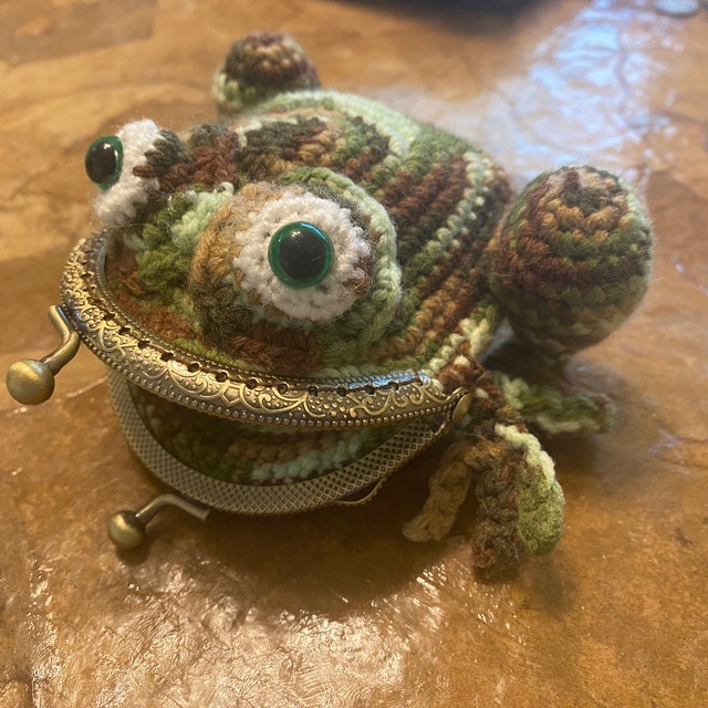 Frog Coin Purse Crochet Pattern Etsy