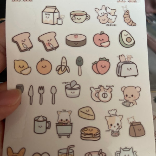 Kawaii Daily Life Digital Planner Stickers | Everyday Digital Stickers ...