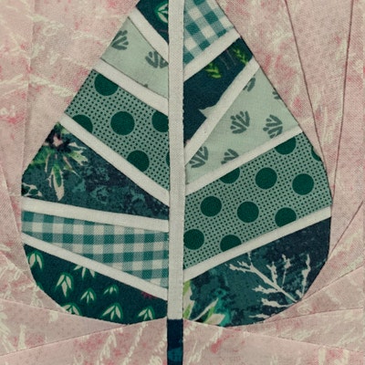 Geometric Leaf Foundation Paper Piecing FPP Quilt Block Pattern PDF ...