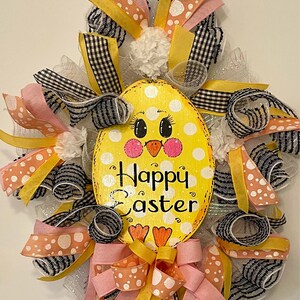 CGB Wooden Easter Hanging Decorations – 3pc Set: Bunny, Chick, Egg – Plaque Sign Gift