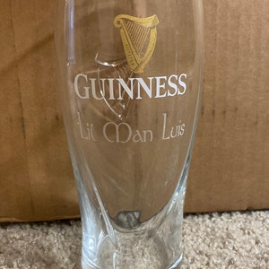 Guinness Irish Toasting Tulip 20 Oz Custom PERSONALIZABLE Guinness Logo  Pint Glass 