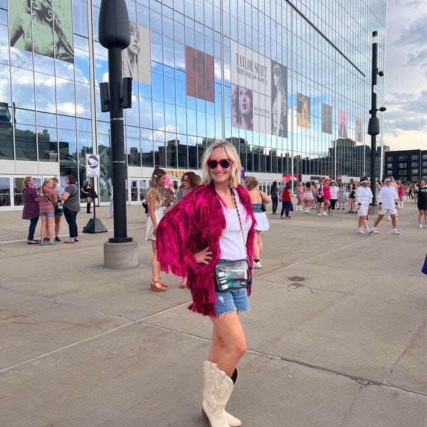 Taylor Swift Karma Jackets CUSTOM MADE Tinsel Fringe Jacket Etsy