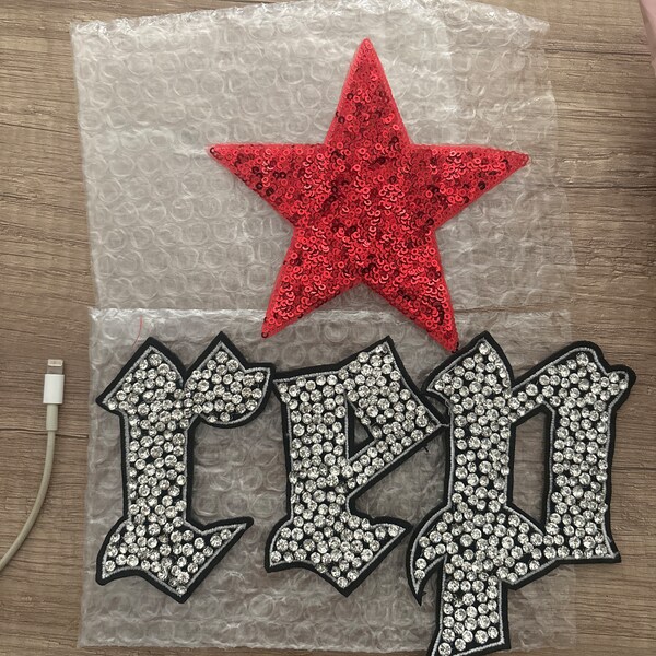 Taylor Sparkling Rhinestone REP Patch for Reputation Outfit Glitter ...