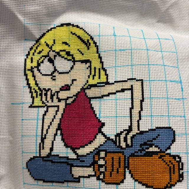 90's Lizze Mcguire Cross Stitch Pattern - Etsy