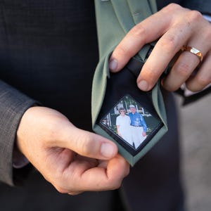 Custom Photo Patch for ties, bowties, gifts, tie patch, grandpa, wedding, father of the bride, father's day, missionary, anniversary, dad