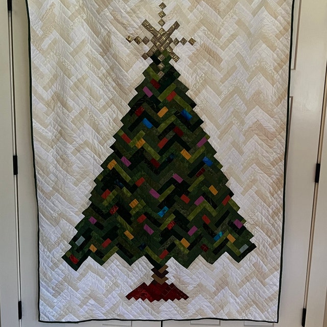 クリスマスツリー キルト 約４３cm x ４３cm m PDF キルト パターン - クリスマス キルト、クリスマス ツリー