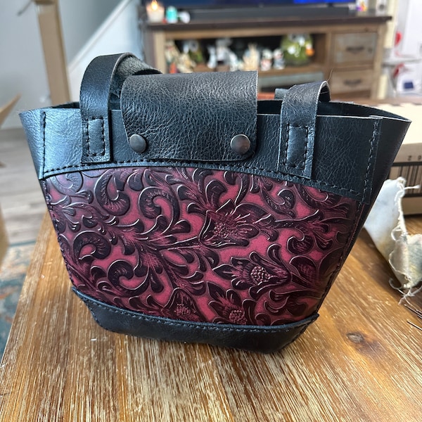 Tote Bag in Two Sizes Leather Pattern PDF - Shoulder Bag Digital ...