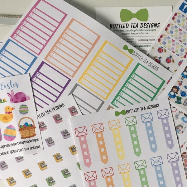 Blank Full Box // Half Box Checklists (sets of 8 or 16) Item #113 - Etsy