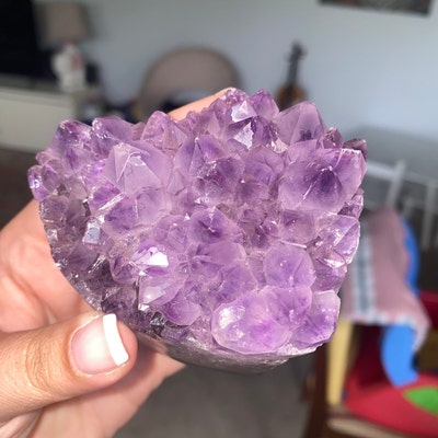 Natural Purple Uruguay Amethyst Crystal Geode - Etsy