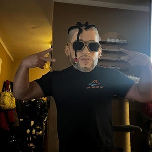 bad bunny (props, headBall, helmet)