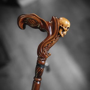 Durable And Stylish Hand Carved Wooden Canes For Outdoor Adventures