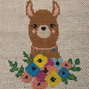 PDF Counted Cross Stitch Llama / Alpaca Cross Stitch, Spring, Diy, How ...
