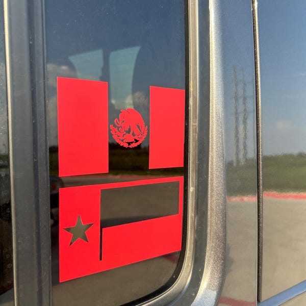 thumbnail image 2 of Illinois Shaped Chicago Flag Sticker – Vinyl Decal With 4 Red Stars – Native Love For The City 2 of 5