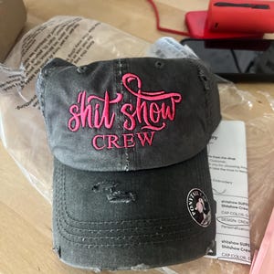 Shit Show Supervisor Cap: Vintage Washed Hat - LTD