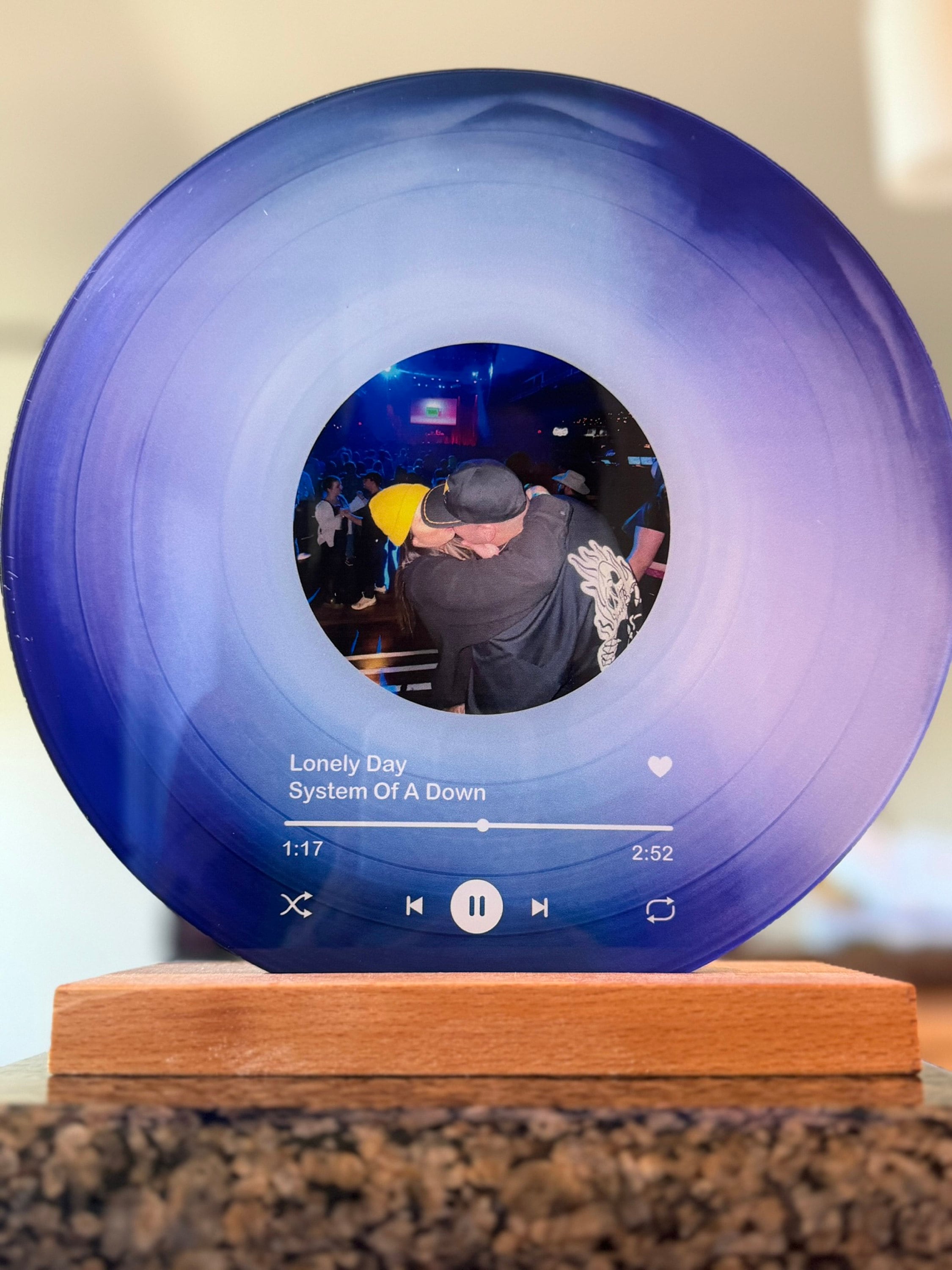 Personalized Vinyl Record with Photo - Birthday Gift for Her Him - Valentines Day Gift - Acrylic Song Plaque - Anniversary Gift for Friends