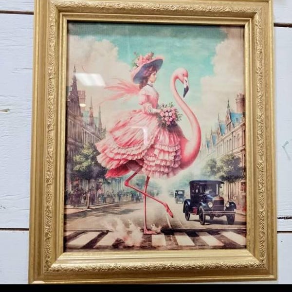 EW Funny Bathroom Wall Art Print Altered Vintage Victorian Tudor ...