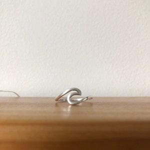 Solid 925 Sterling Ring Ocean Curve Stacking Ring in Sizes - Etsy