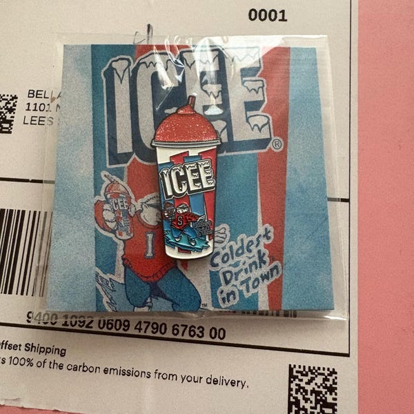 ICEE Cup Enamel Pin – Vintage Slushie Drink Lapel Pin for Food & Drink ...