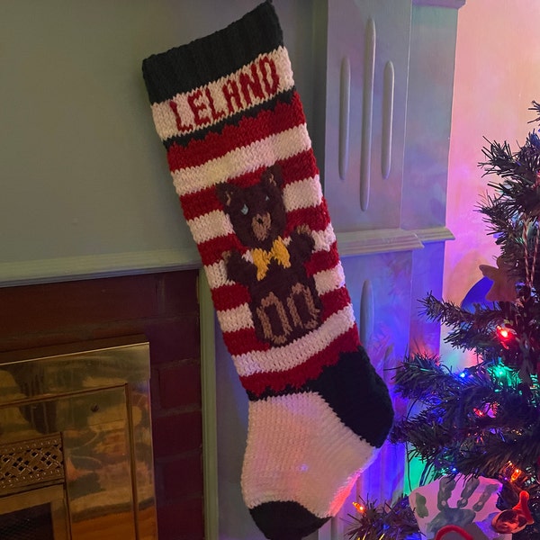 Teddy Bear Stocking DIGITAL PATTERN ONLY - Etsy