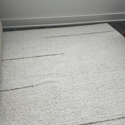 Large Handwoven Cream Rug 180x250 Cm, Area Rug, Cream Solid Rug Carpet ...