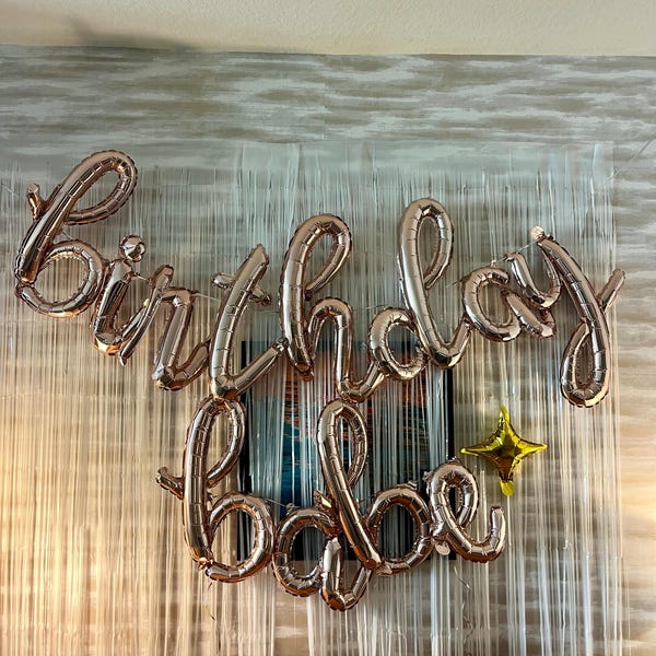 Custom Cursive Script Letter Balloons 16 Inch Foil Balloon Letters ...