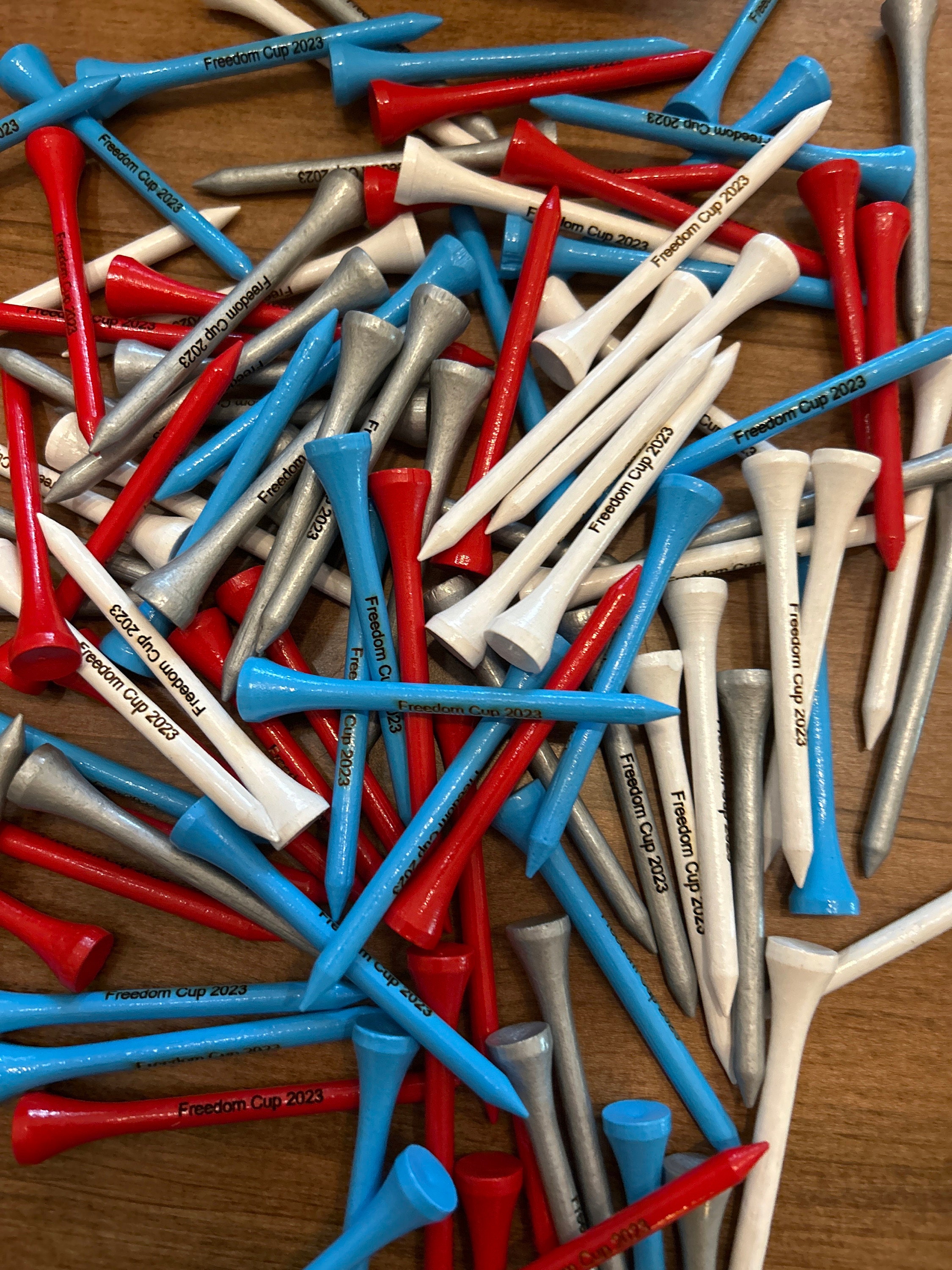 Set of 15 Personalized Golf Tees - Laser Engraved - 2.75 inch - Any Color