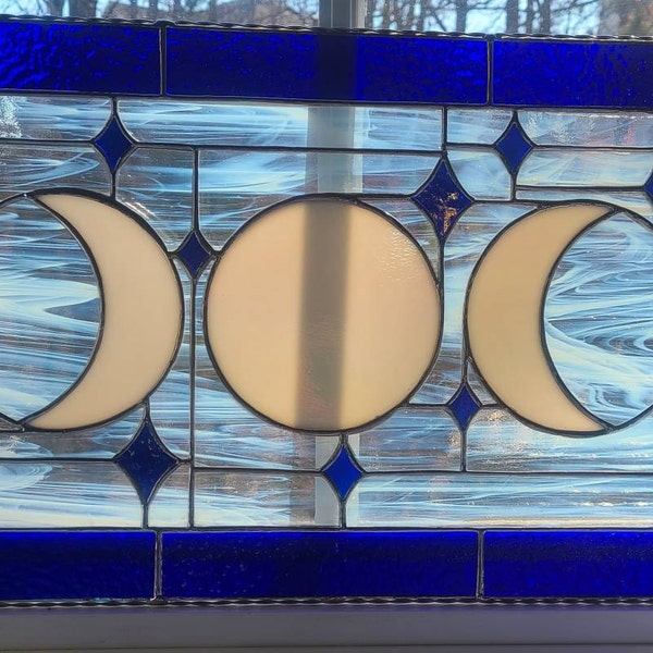 Moon Phase Stained Glass Pattern Digital Download - Etsy
