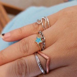 Customer photo from Rosie, Dainty Star Kyocera Opal Ring