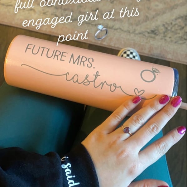 Future Mrs Tumbler Personalized Skinny Tumbler Stainless Steel Tumbler