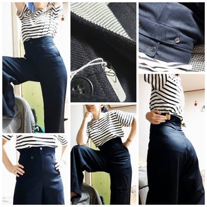 1940s Sailor Trousers - Vintage Deadstock WWII Royal
