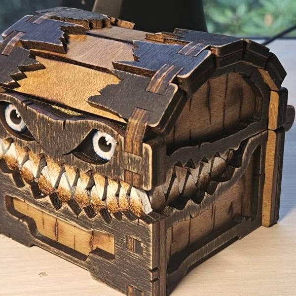 Dungeons and Dragons Gift Classic Mimic Chest Dice Storage Box D&D - Etsy