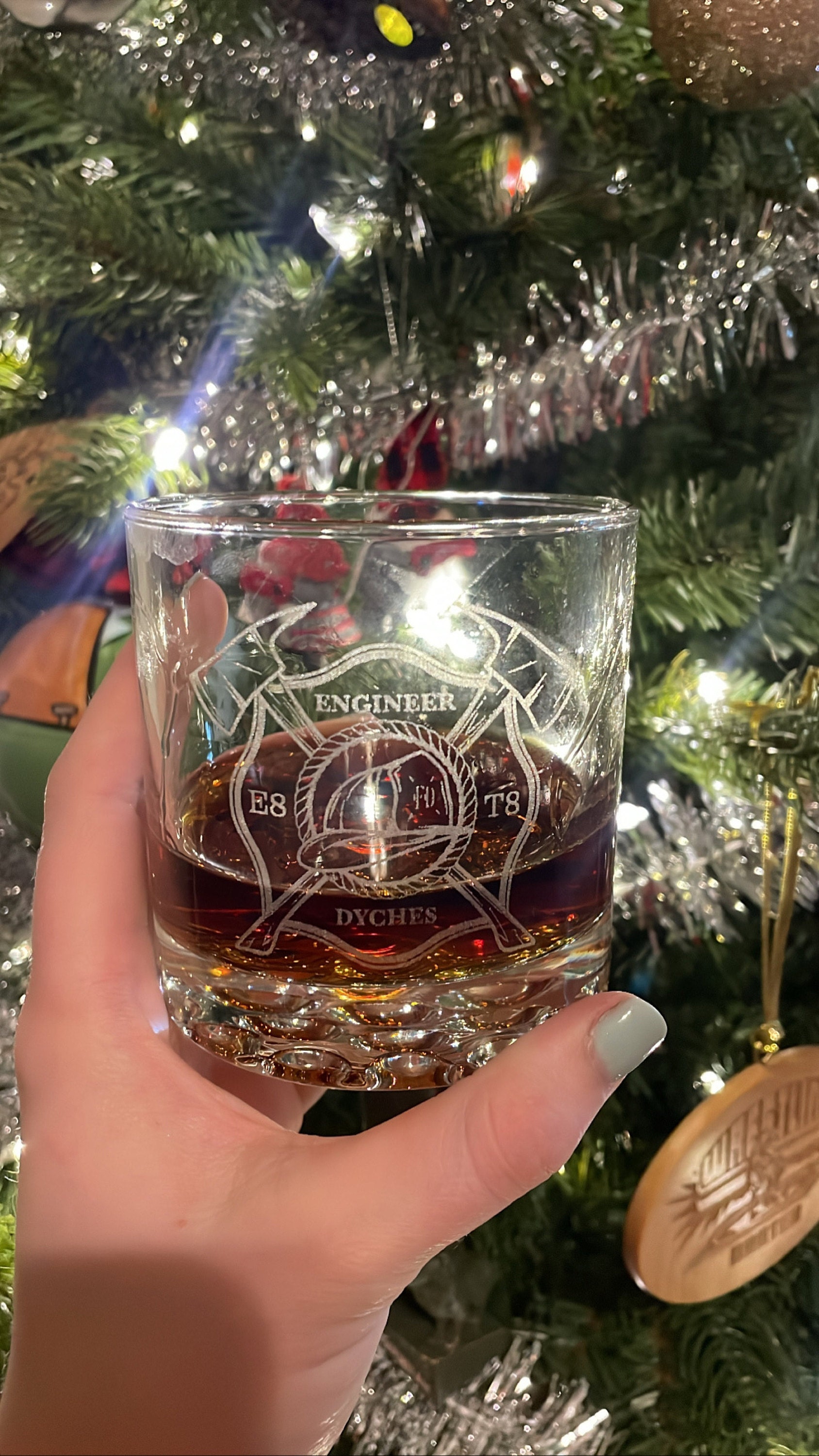 Firefighter Engraved Whiskey Glass, Fireman Rocks Glass, Firefighter Gifts, Gift For Him, Fire ...