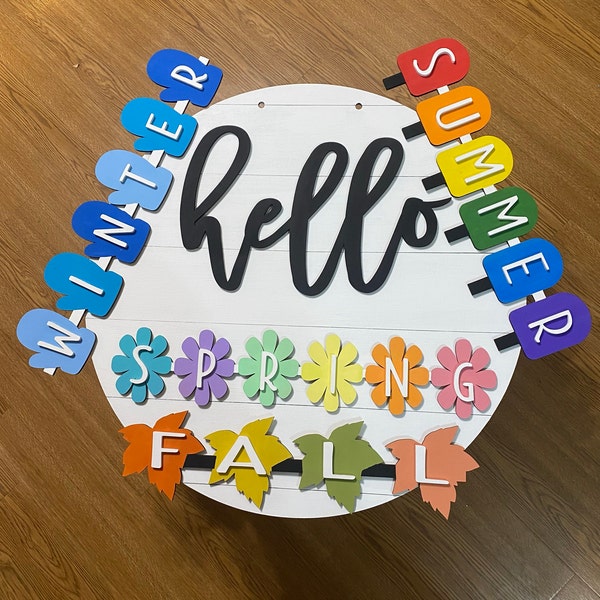 4 Seasons Interchangeable | Interchangeable Door Hanger | DIY ...