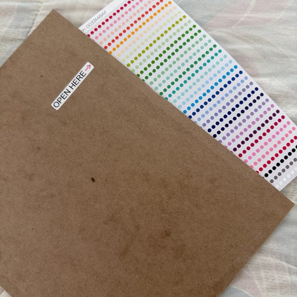 Tiny Dot Stickers / 3 Mm / Many Colors / ROYGBIV / Rainbow / Journals ...