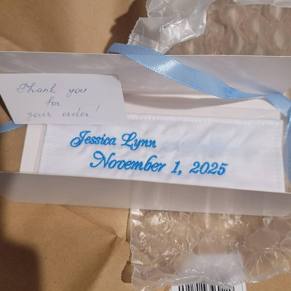 Wedding Dress Label Something Blue Personalized Wedding Patch Something ...