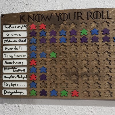 10x10 Game Tracker / Board Game Tracker / Game Challenge Board - Etsy