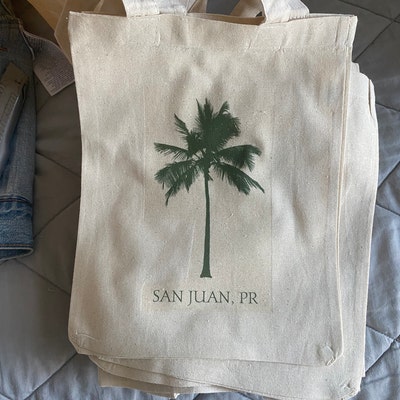 Welcome Tote Bag Destination Wedding Welcome Totes Palm Tree Welcome ...