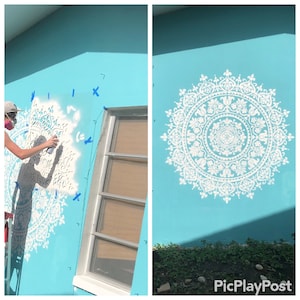 Prosperity Mandala Stencil for Walls – Wall Stencil Mandala – Reusable  Stencil Better Than Mandala Decal – Laser Cut Mandala Template for Painting  –